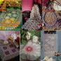 DECORATIVE CROCHET 1994 JANUARY 37 IRISH CROCHET OVAL MATS CUSHIONS & TABLETOPS IN IRISH CROCHET