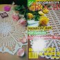 DECORATIVE CROCHET 1993 MARCH 32 PARTY TABLECLOTH 2 OPULENT OVALS FILET CURTAINS MATS IRISH CROCHET