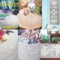 DECORATIVE CROCHET 1992 MARCH 26 SUPERB ROMANTIC BEDSPREAD PEOPLE IN FILET FLOWER MATS TABLECLOTH