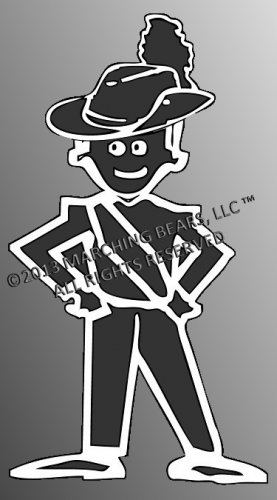 AUSSIE - Marching Band / Drum Corps Person Decal - MALE