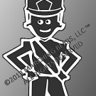 SHAKO - Marching Band / Drum Corps Person Decal - MALE