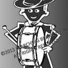 Percussion/Battery - BASS DRUM Decal