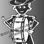 Percussion/Battery - BASS DRUM Decal