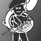 Brass - SOUSAPHONE-TUBA Decal - MALE