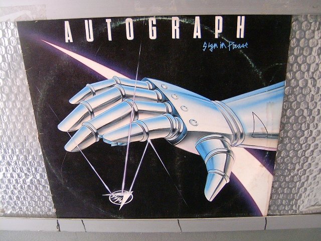 AUTOGRAPH sign in please LP 1984 HARD ROCK**