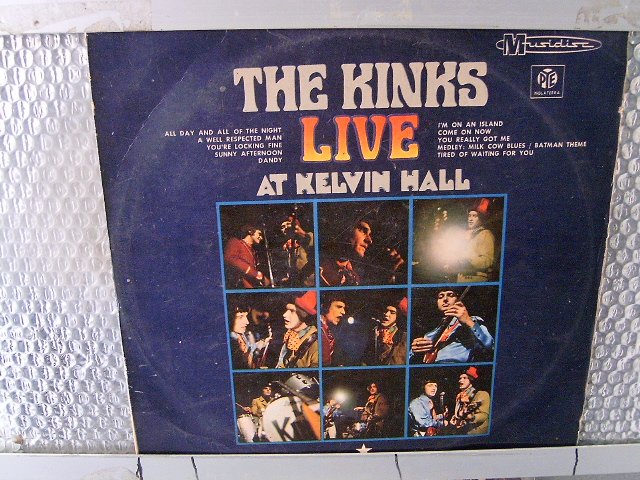 THE KINKS live at kelvin hall LP 1967 ROCK**