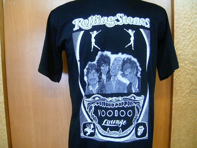 ROLLING STONES voodoo lounge T SHIRT BLACK L