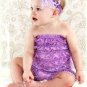 6285 high quality Adorable Lace Petti Rompers (lavender) size S