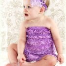 6285 high quality Adorable Lace Petti Rompers (lavender) size M