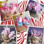 F206e  pink poka dot 6inch boutique bow