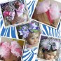 F205b Fun Party lavender & leopard 6inch boutique bow