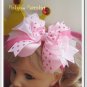 F205c Fun Party pink sweet heart 6inch boutique bow