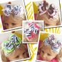 F204a leopard & pink & brown  5inch boutique bow