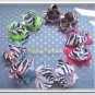 F204c zebra & lime 5inch boutique bow