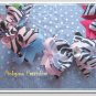 F204d zebra & pink 5inch boutique bow