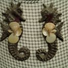 Large Seahorse Wallhangings (black) (set if two)