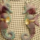 Small Seahorse Wall hanging (multi color; pink,blue) (set of two)