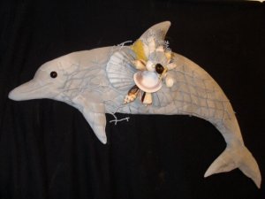 Grey Dolphin Wallhanging