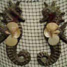 Seahorse Wall Plaques (black with white accent)