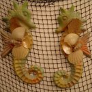 Large Seahorse Wall Plaques (multi color green/sand)