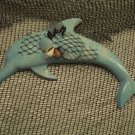 Dolphin Wall Plaque Dark Teal