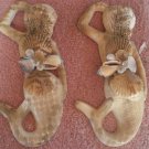 Mermaid Set Wall Plaques Tan/Sand color