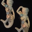 Mermaids Set Wall Plaques Pastel with small shells