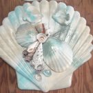 Seashell Plaque multi color with fish accents