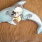 Dolphin Wall Plaque Light Blue