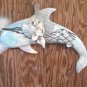 Dolphin Wall Plaque Light Pastel Multi Colored