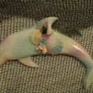 Dolphin Wall Plaque Multi Color pink/teal/cream