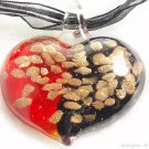 P500 MURANO LAMPWORK GLASS HERAT PENDANT NECKLACE, FREE SHIPPING!!!