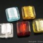 GQ004 LOT 20PCS*12MM LAMPWORK GLASS GRID BEADS DIY  **FREE SHIPPING**