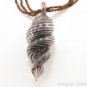 P957 HUGE BLOWN GLASS TWISTER PENDANT BEADS NECKLACE  **FREE SHIPPING**