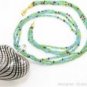 P961 HUGE BLOWN GLASS HEART PENDANT BEADS NECKLACE  **FREE SHIPPING**