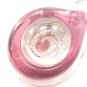 P1002 LAMPWORK GLASS PURPLE ROUND PENDANT NECKLACE