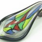 P1028 LAMPWORK GLASS COLORFUL MOSAIC PENDANT