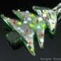 P1035 LAMPWORK GLASS X'MAS TREE PENDANT