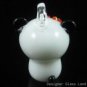 P1052 LAMPWORK GLASS SMALL FUNKY PANDA PENDANT