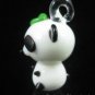 P1053 LAMPWORK GLASS SMALL FUNKY PANDA PENDANT