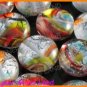 GQ006 LOT 15PCS*12MM DICHROIC GLASS ROUND BEADS ITALIAN