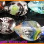 GQ008 15" - 13*18MM DICHROIC GLASS PEAR BEADS ITALIAN