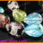 GQ008 15" - 13*18MM DICHROIC GLASS PEAR BEADS ITALIAN