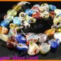 GQ009 15" * 12MM DICHROIC GLASS HEART BEADS ITALIAN