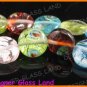 GQ010 15" * 12MM DICHROIC GLASS ROUND BEADS ITALIAN