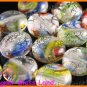 GQ012 LOT 15PCS * 12MM DICRHOIC GLASS BEADS ITALIAN