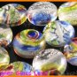 GQ012 LOT 15PCS * 12MM DICRHOIC GLASS BEADS ITALIAN