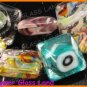 GQ014 15" - 12MM DICHROIC GLASS GRID BEADS ITALIAN FOIL