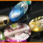 GQ015 15" -10*14MM DICHROIC GLASS BEADS ITALIAN FOIL