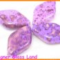 GQ018 20PCS 24*14MM PURPLE FLAT DIAMOND SHAPED BEADS